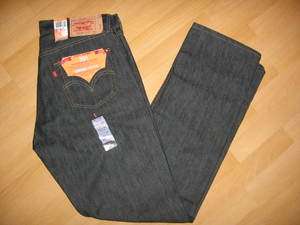NWT MENS LEVIS 501 STRAIGHT LEG BUTTON FLY SHRINK TO FIT INDIGO  