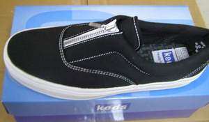 keds womens shoes sneakers black zip up  no laces NIB  free ship many 