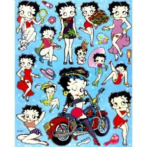   motorcycle sexy lady red dress Sticker Sheet BL231 