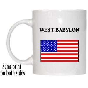  US Flag   West Babylon, New York (NY) Mug 