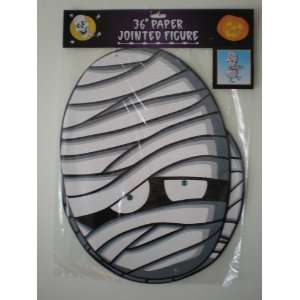 Halloween Mummy 36 Paper Jointed Figure Hanging Decoration  