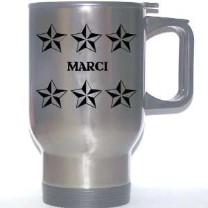  Personal Name Gift   MARCI Stainless Steel Mug (black 