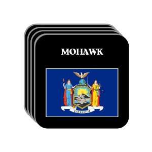 US State Flag   MOHAWK, New York (NY) Set of 4 Mini Mousepad Coasters