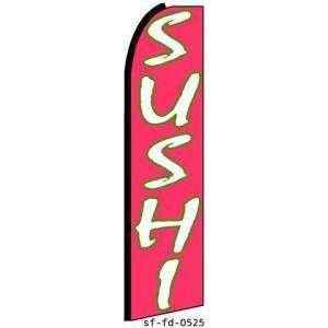  Sushi Extra Wide Swooper Feather Business Flag Office 