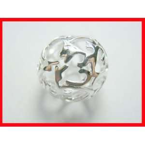   Heart Ball Pendant Solid Sterling Silver #2231 