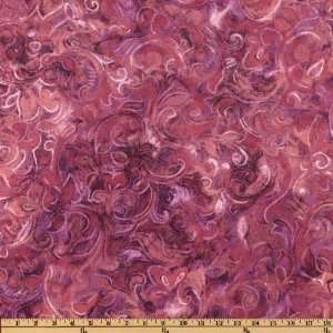  44 Wide Summer Lily Pink/Lilac Fabric By The Yard Arts 