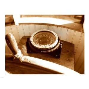 Classic Nautical Compass Poster (24.00 x 18.00) 
