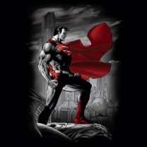 Superman Red & Gray Metropolis Guardian T Shirt S 3XL  