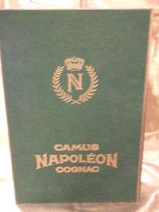 Limoges Camus Napoleon Cognac Book Decanter & Velvet Box  