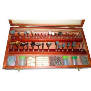 235 Pc Rotary Tool Accessory Set & Wood Case 039593804207  