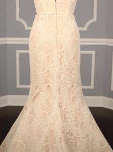   Fillmore Deneuve Strapless Alencon Lace Ivory Couture Bridal Gown New