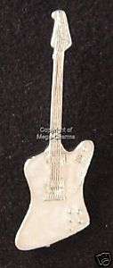 Gibson FIREBIRD V White Pearl Guitar Brooch AB316  