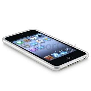 Clear Frost White TPU Rubber Soft Gel Case Skin Cover for iPod Touch 4 