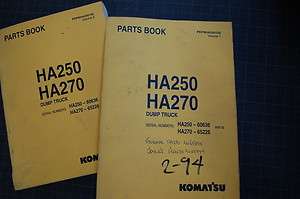 KOMATSU HA250 HA270 Dump Truck Parts Manual Book catalog list Shop OEM 