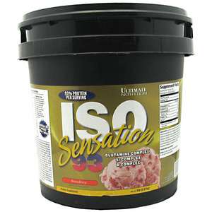 Ultimate Nutrition Iso Sensation 93 Strawberry 5 lbs 099071002891 