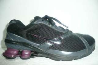   Shox Navina 2 Womens Size 7.5 Running Shoes Black Purple Turbo  
