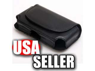 Universal LEATHER HOLSTER CASE POUCH COVER Belt Clip For Samsung HTC 