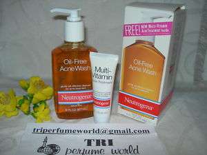 Neutrogena Oil Free Acne Wash Cleanser 6 oz + free tube  