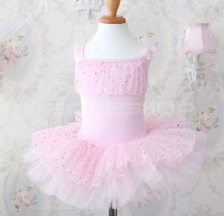 Girls Fairy Ballet Dance Costume Party Dress Tutu 4 10Y  