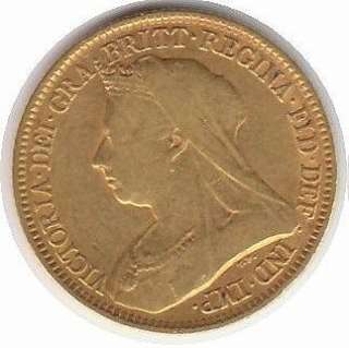 GREAT BRITAIN 1/2 SOVEREIGN KM 784 VF GOLD COIN Victoria 1893  