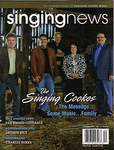 THE SINGING NEWS.,THE SINGING COOKESDECEMBER 2011  