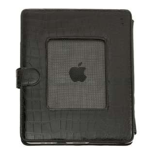 Apple iPad 1 GEN Crocodile Black Case Cover Pouch  