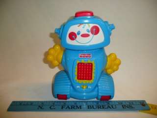 Fisher Price Learn Your Letters & Numbers Talking Robot Toy TESTED 