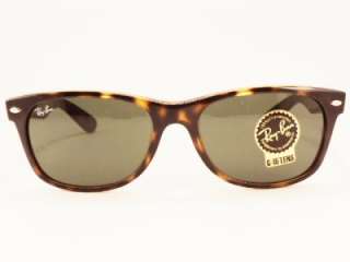 RAY BAN sunglasses RB 2132 902L 55 Brown G15 Green Lens WAYFARER Boxed 
