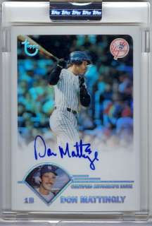 DON MATTINGLY 2003 TOPPS RETIRED REFRACTOR AUTO SP /25  