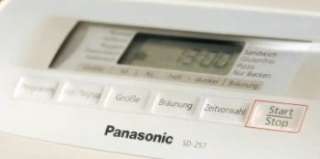 Panasonic SD 257WXA Brotbackautomat 550 Watt  Küche 