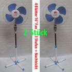 2x Standventilato​r 40 cm Ventilator Fan 3 Stufen+Licht