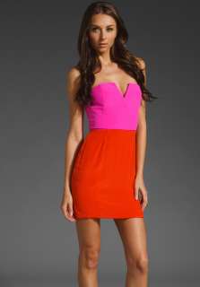 NAVEN EXCLUSIVE Bombshell Dress in Orange Crush/Pop Pink at Revolve 