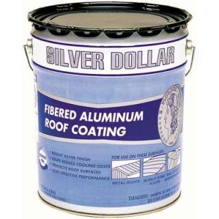 75 Gallon Silver Dollar Fibered Aluminum Roof Coating