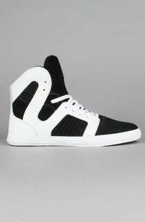 SUPRA The Pilot Sneaker in Black and White Suede  Karmaloop 