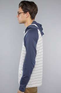 Burton The Crackle Hooded Henley in Midnight Blue  Karmaloop 