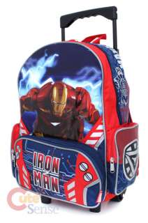 Marvel Iron Man Roller School Backpack/Bag  16 Large  