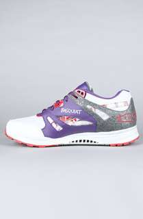 Reebok The Basquiat Ventilator Sneaker in Salty Grey Grape Soda Rivet 