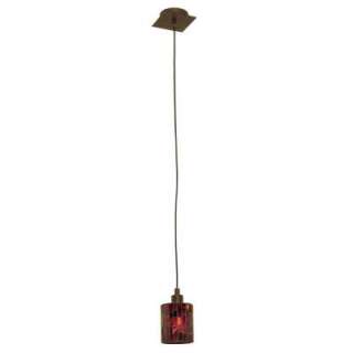 Eglo Troya 1 Light Hanging Antique Brown Ceiling Mini Pendant with 