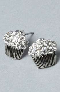 Accessories Boutique The Sweet Like A Cupcake Earring in Silver 