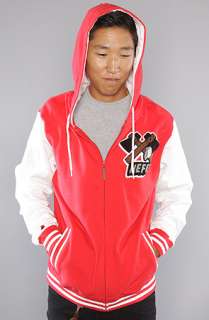 NEFF The Tomahawk Zip Up Hoody in Red  Karmaloop   Global 