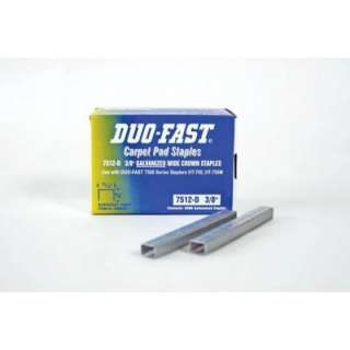 Duo Fast 7512 D 3/8 In. Galvanized Carpet Pad Staples (5,000 Pack 