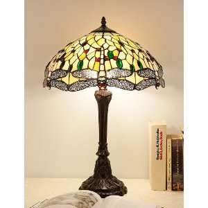 Tiffanylampe Lampe im Tiffany Stil Yellow Dragonfly  