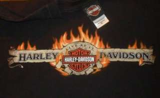 HARLEY DAVIDSON T Shirt DAYTON OHIO Vintage BLACK Motorcycle BIKER 