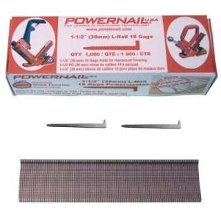 POWERNAIL 1 1/2 in. 18 Gauge Powercleats Hardwood Flooring Nails 1,000 