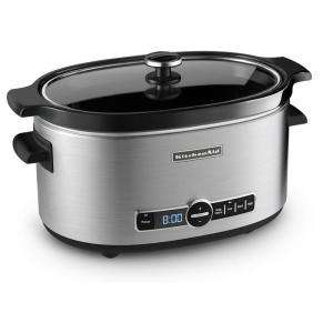 KitchenAid 6 Qt. 24 Hour Programmable Slow Cooker with Flip Lid in 