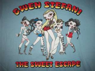 Gwen Stefani The Sweet Escape Tour 2007 T shirt, Size S  
