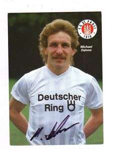 Orig.Autogramm MICHAEL DAHMS (FC St.Pauli) 1988/89  