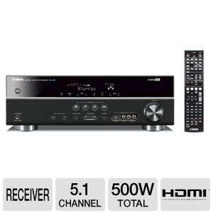 Yamaha RX V371BL Digital AV Receiver   5.1 Channel, 500 Watts Total 