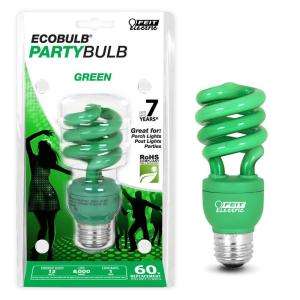 Feit Electric 13 Watt (60W) Green Twist CFL Light Bulb BPESL13T/G at 