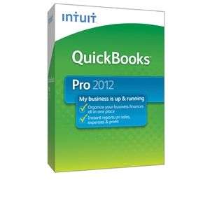 Intuit ITICD03437WI QuickBooks Pro 2012 Software Item#  I400 3437 